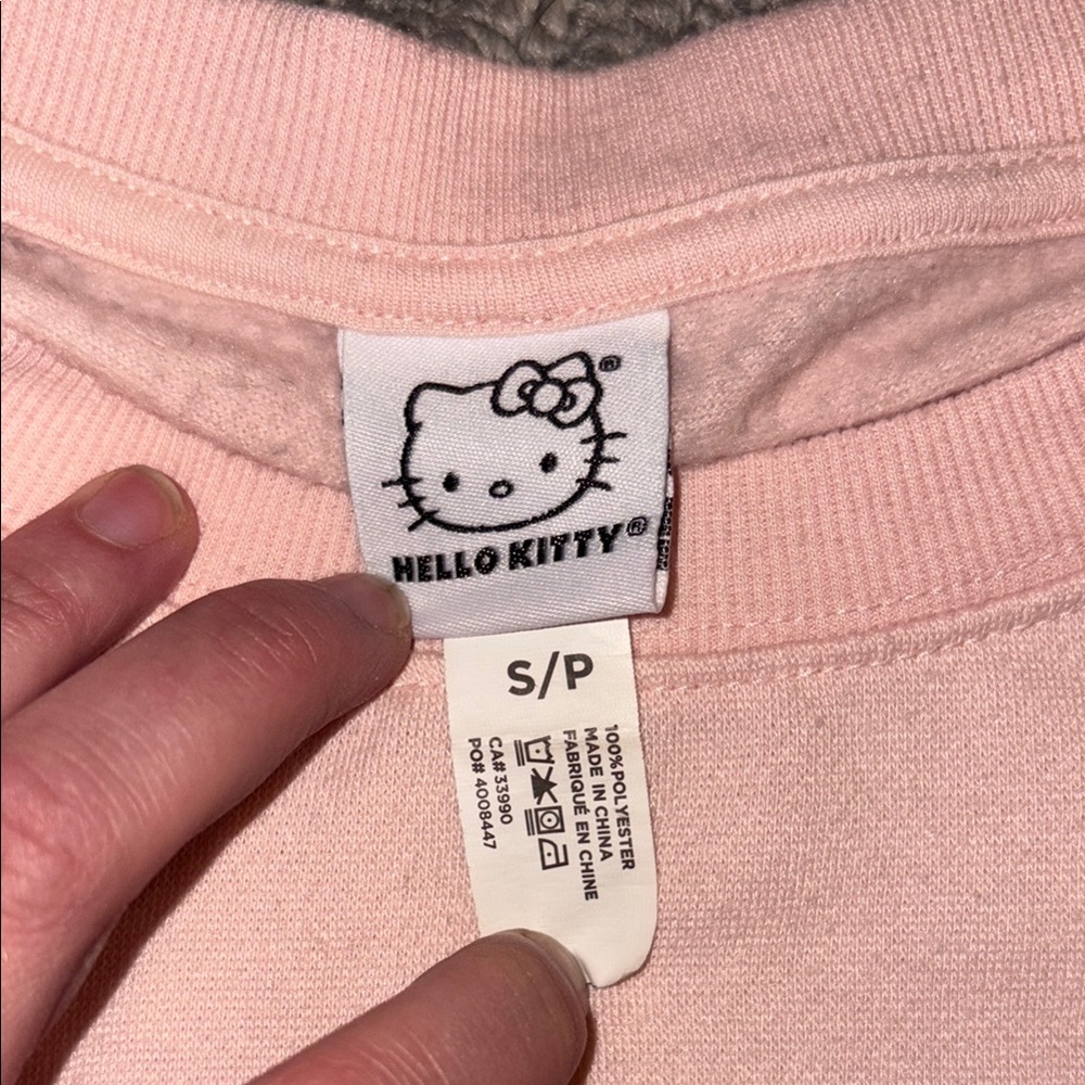 Hello Kitty Light Pink Sweatshirt - Picture 3 of 4
